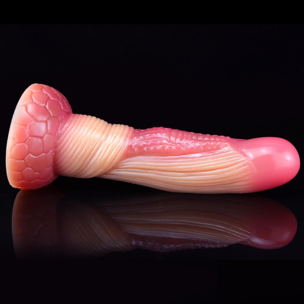Coiled Rope Fantasy Dildo 8.46in - Liquid Silicone Dildo