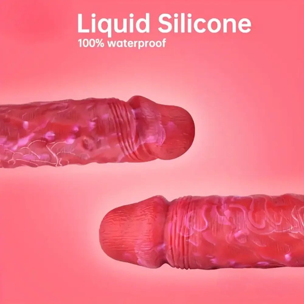 Colorful Suction Cup Dildo 9.45 in - Big Silicone Toy