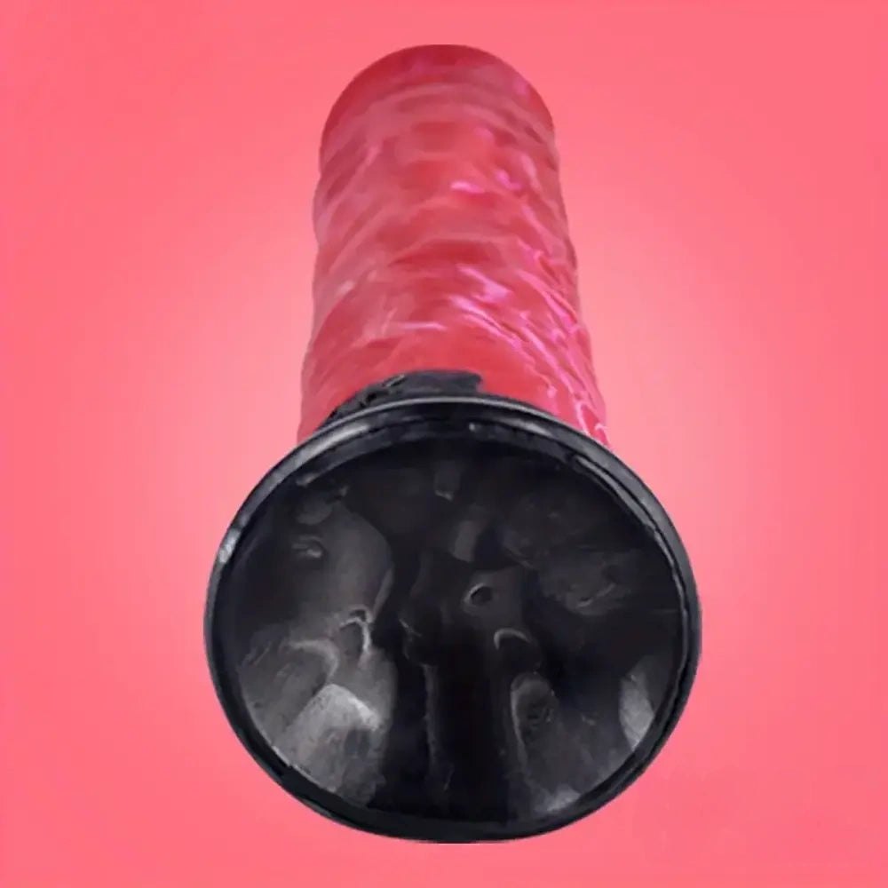 Colorful Suction Cup Dildo 9.45 in - Big Silicone Toy
