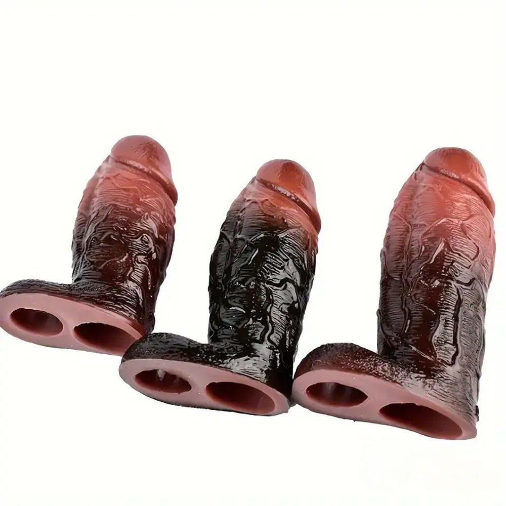 Colorful Cock Sleeve Extender - Silicone Penis Sleeve