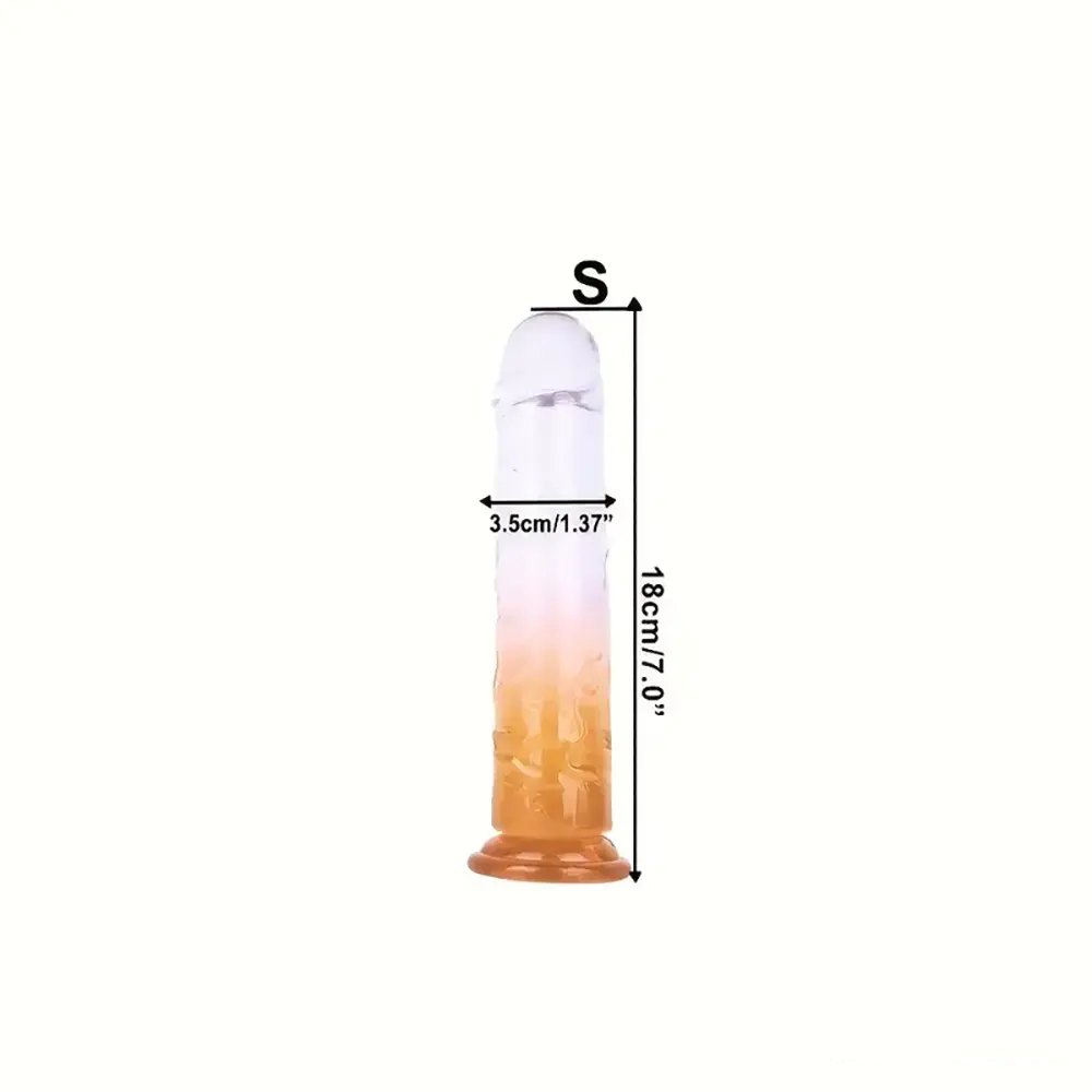 Colorful Crystal Cock Dildo - Realistic Dildo