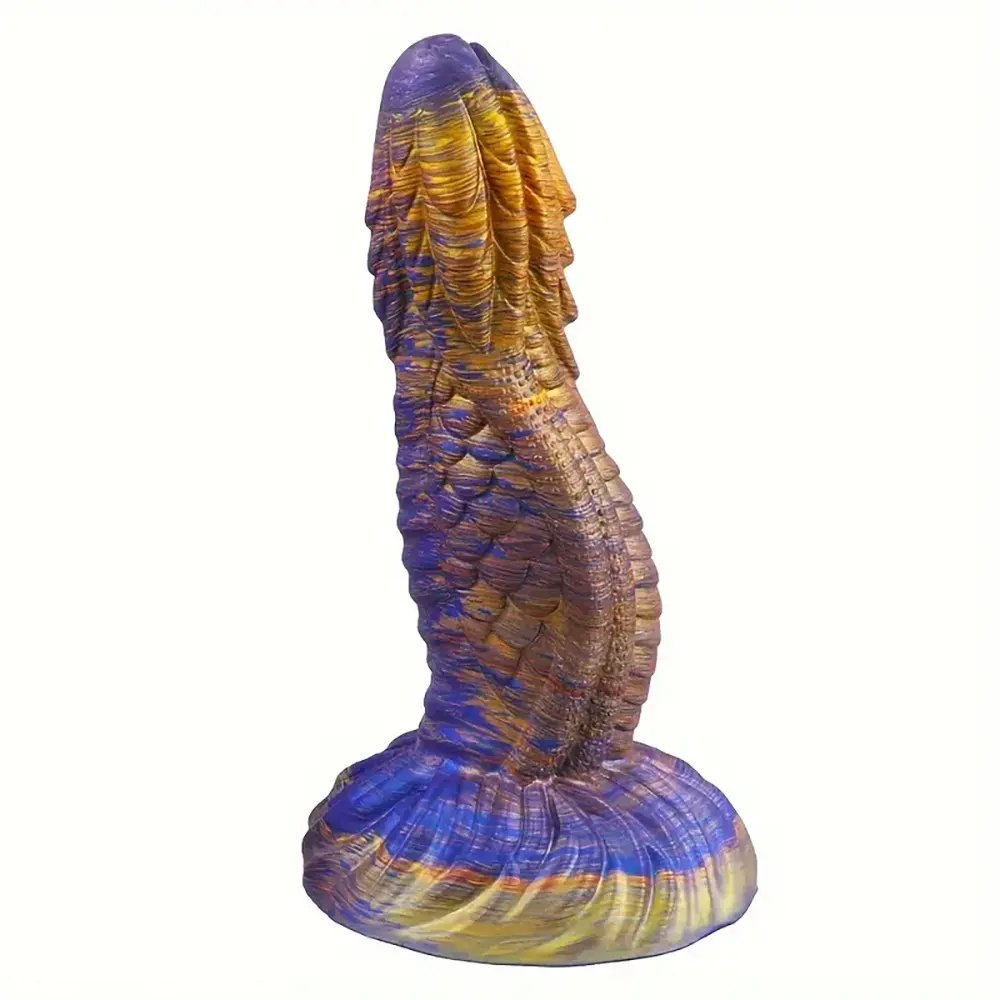 Colorful Dragon Scale Dildo - Silicone Fantasy Dragon Dildo