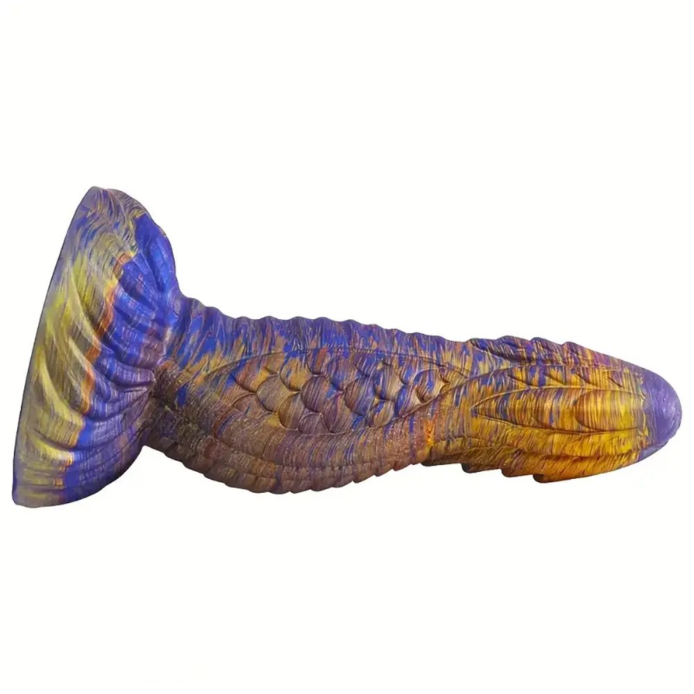Colorful Dragon Scale Dildo - Silicone Fantasy Dragon Dildo