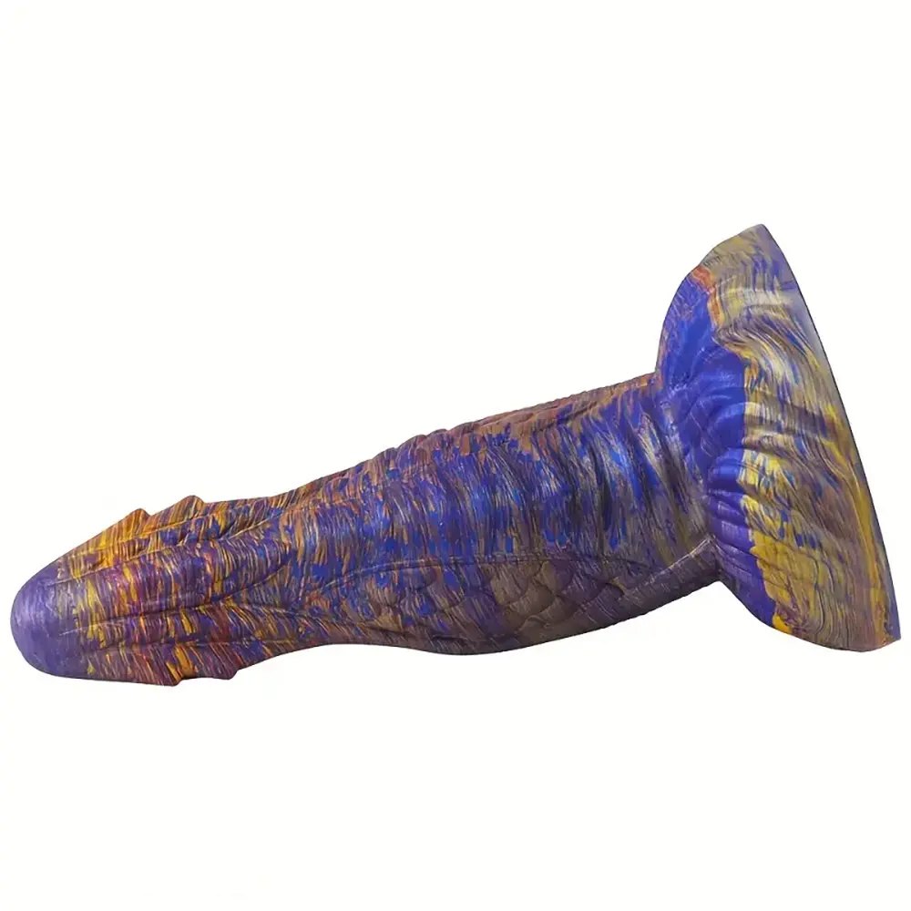 Colorful Dragon Scale Dildo - Silicone Fantasy Dragon Dildo