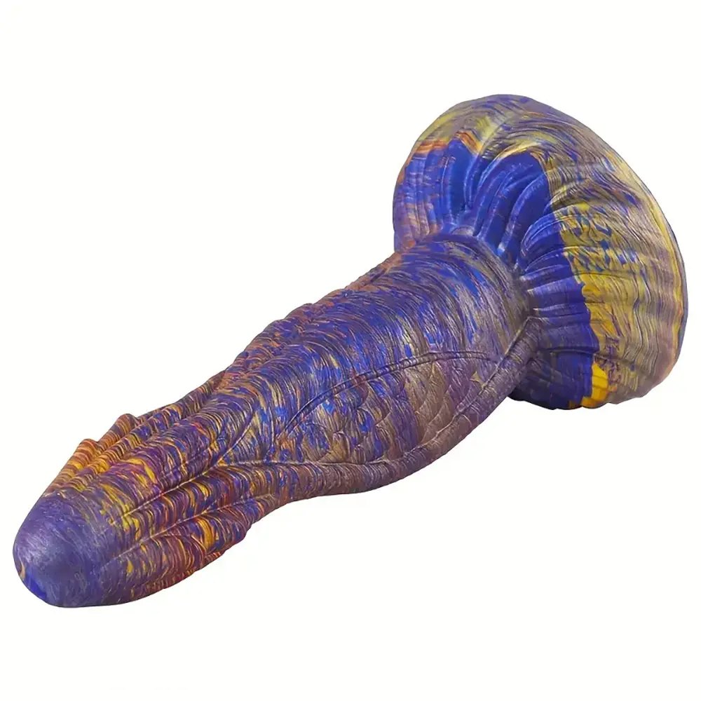 Colorful Dragon Scale Dildo - Silicone Fantasy Dragon Dildo