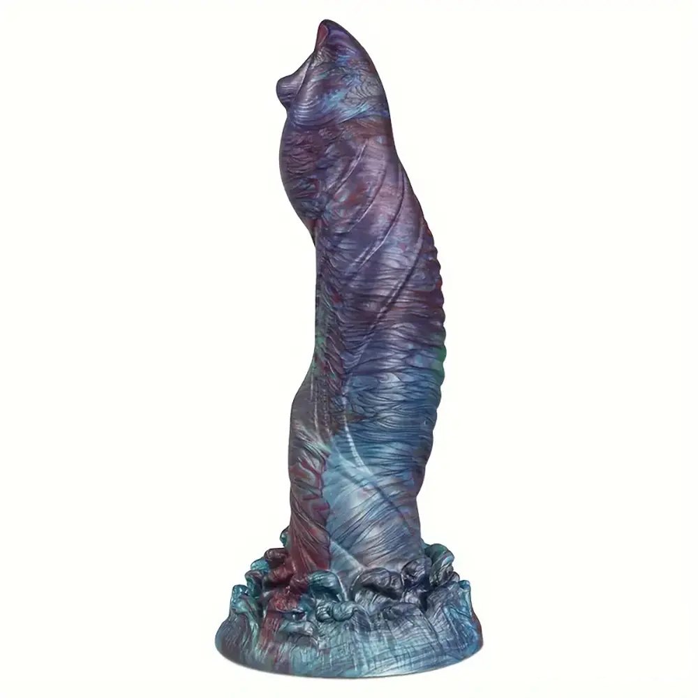 Colorful Dragon Scale Dildo - Silicone Fantasy Dragon Toy