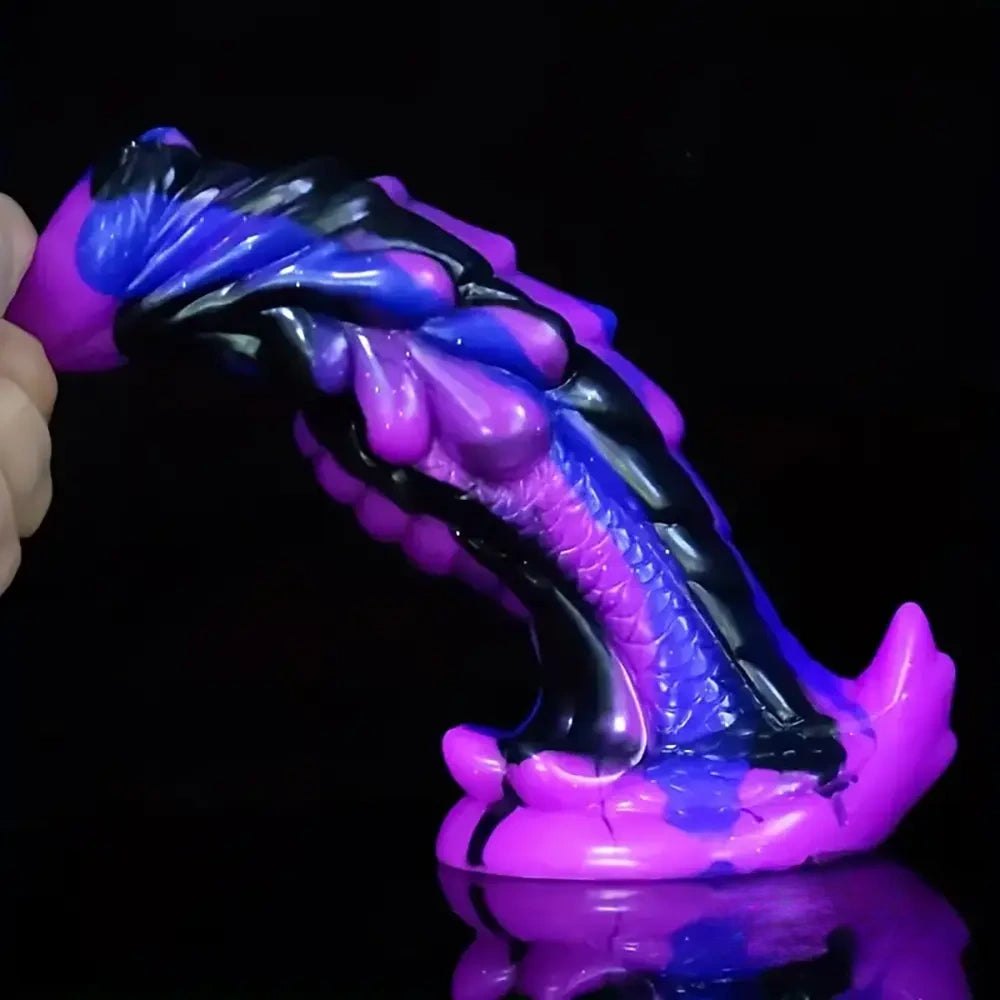 Colorful Fantasy Silicone Dildo - Dragon Style Fantasy Toy