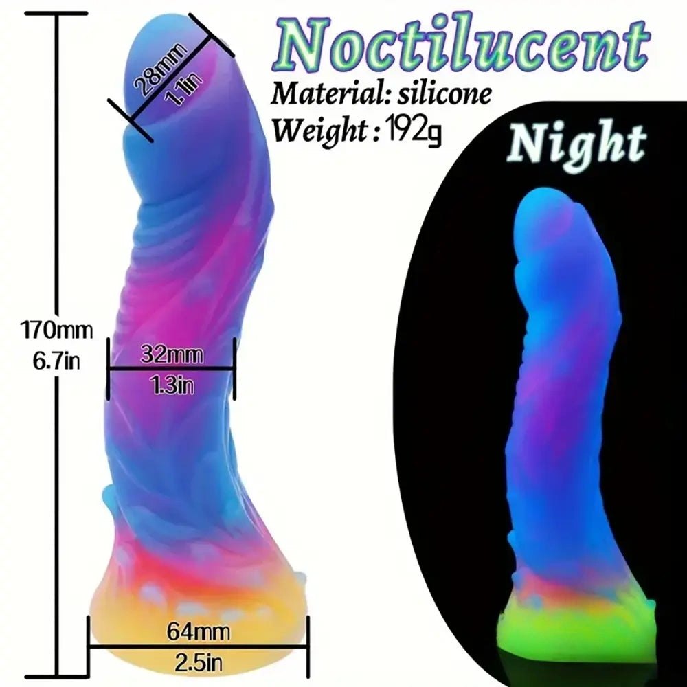 Colorful Glow Monster Dildo - Fantasy Monster Dildo