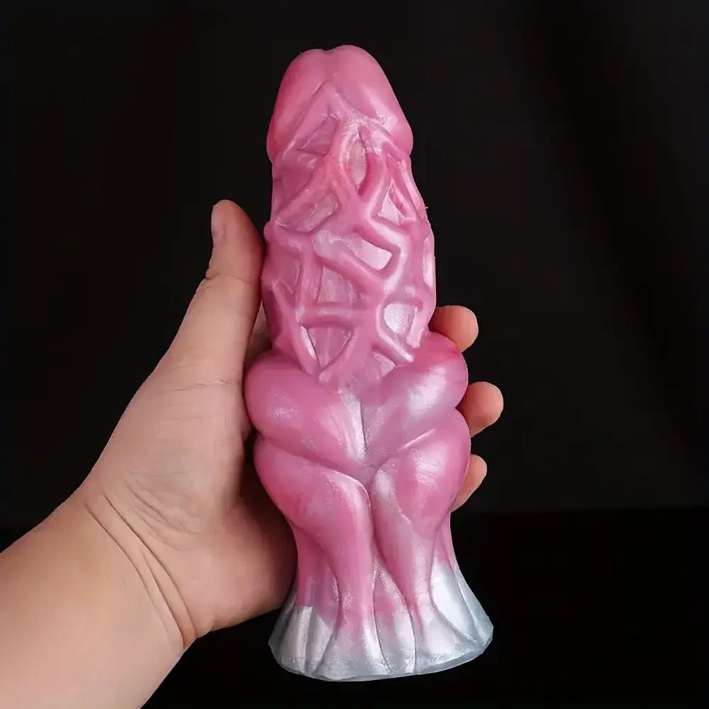 Colorful Knot Animal Dildo 7.09in - Horse Style Knot Dildo