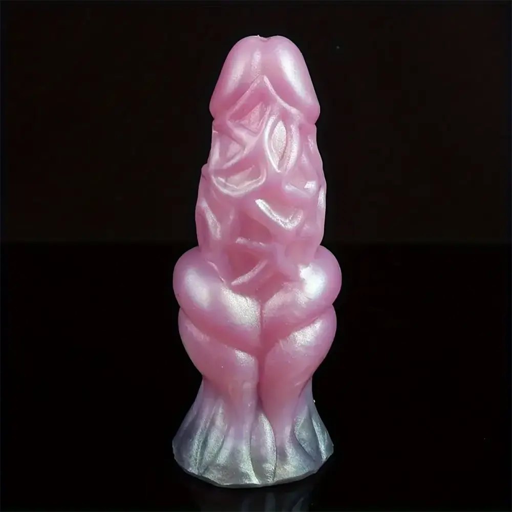 Colorful Knot Animal Dildo 7.09in - Horse Style Knot Dildo