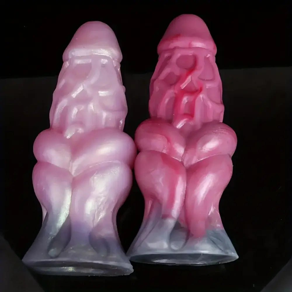 Colorful Knot Animal Dildo 7.09in - Horse Style Knot Dildo