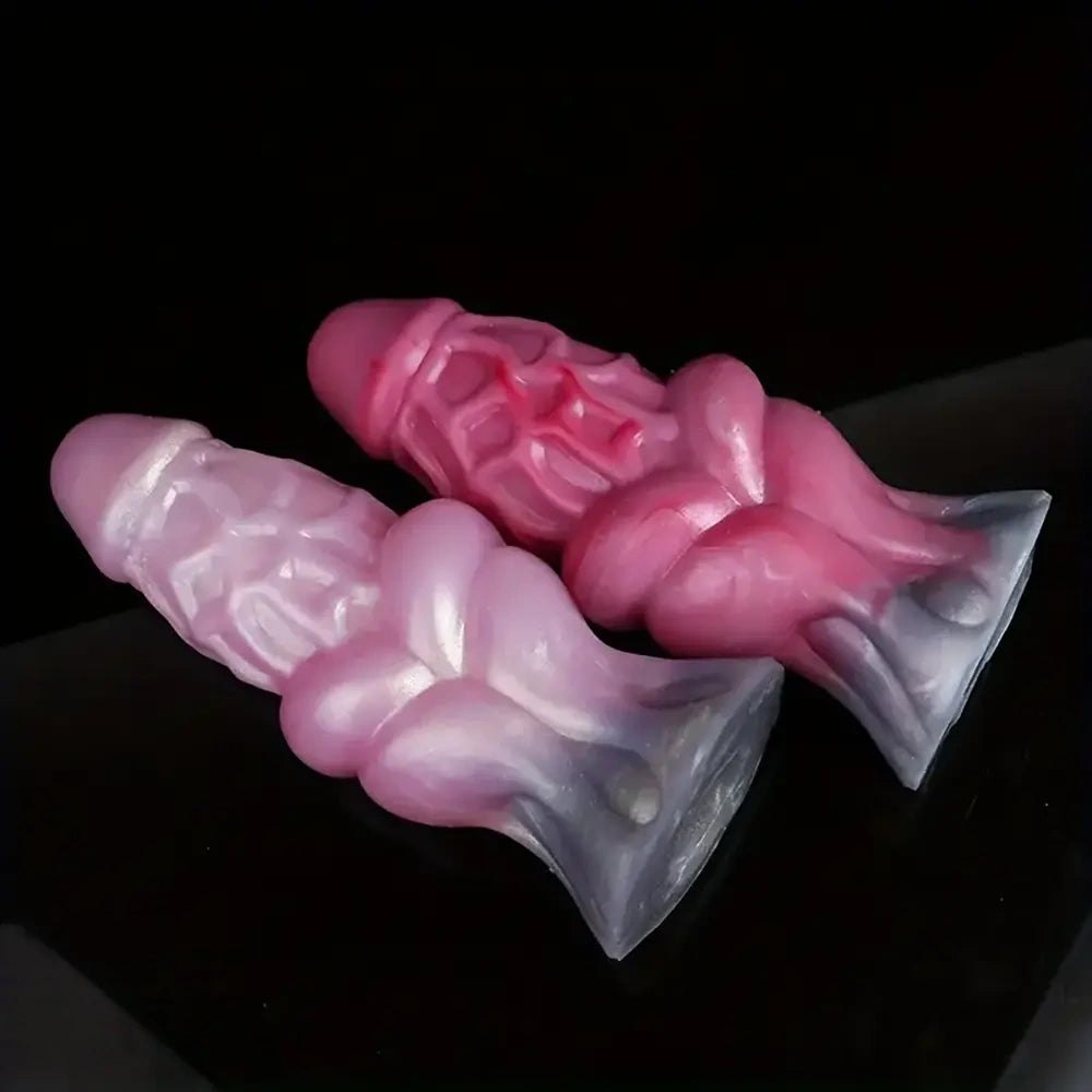 Colorful Knot Animal Dildo 7.09in - Horse Style Knot Dildo