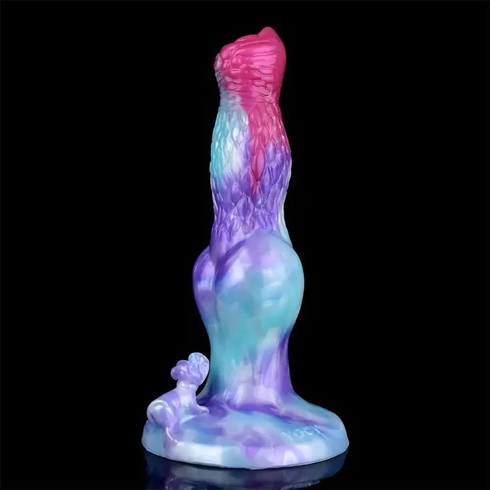 Colorful Knotted Animal Dildo - Silicone Knotted Dildo