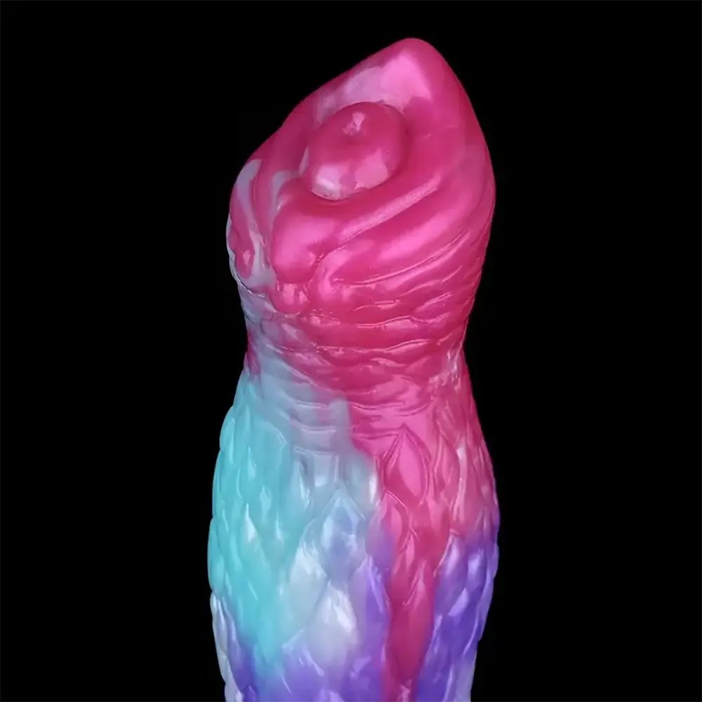 Colorful Knotted Animal Dildo - Silicone Knotted Dildo