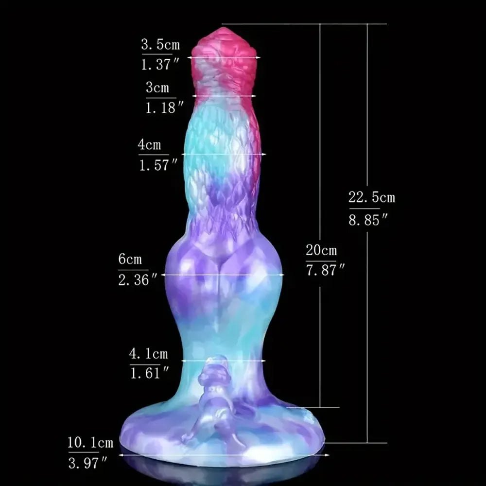 Colorful Knotted Animal Dildo - Silicone Knotted Dildo