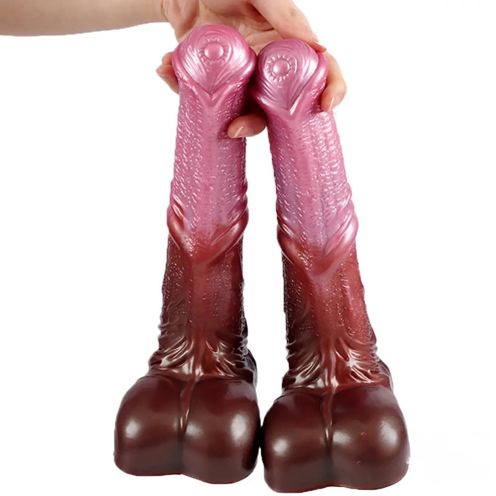 Colorful Knotted Horse Dildo - Animal Knot Dildo