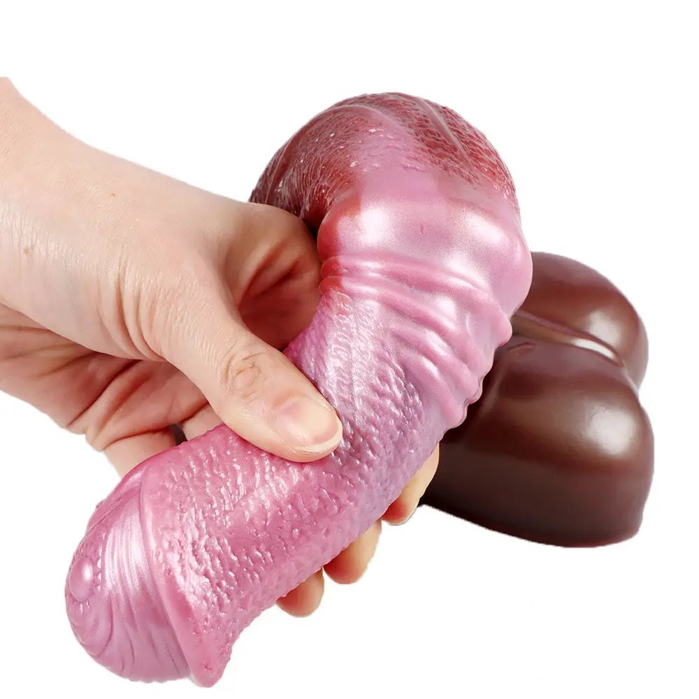 Colorful Knotted Horse Dildo - Animal Knot Dildo