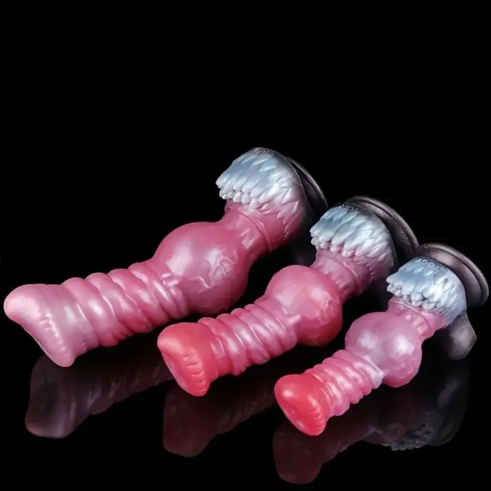 Colorful Knotted Horse Dildo - Knotted Animal Dildo