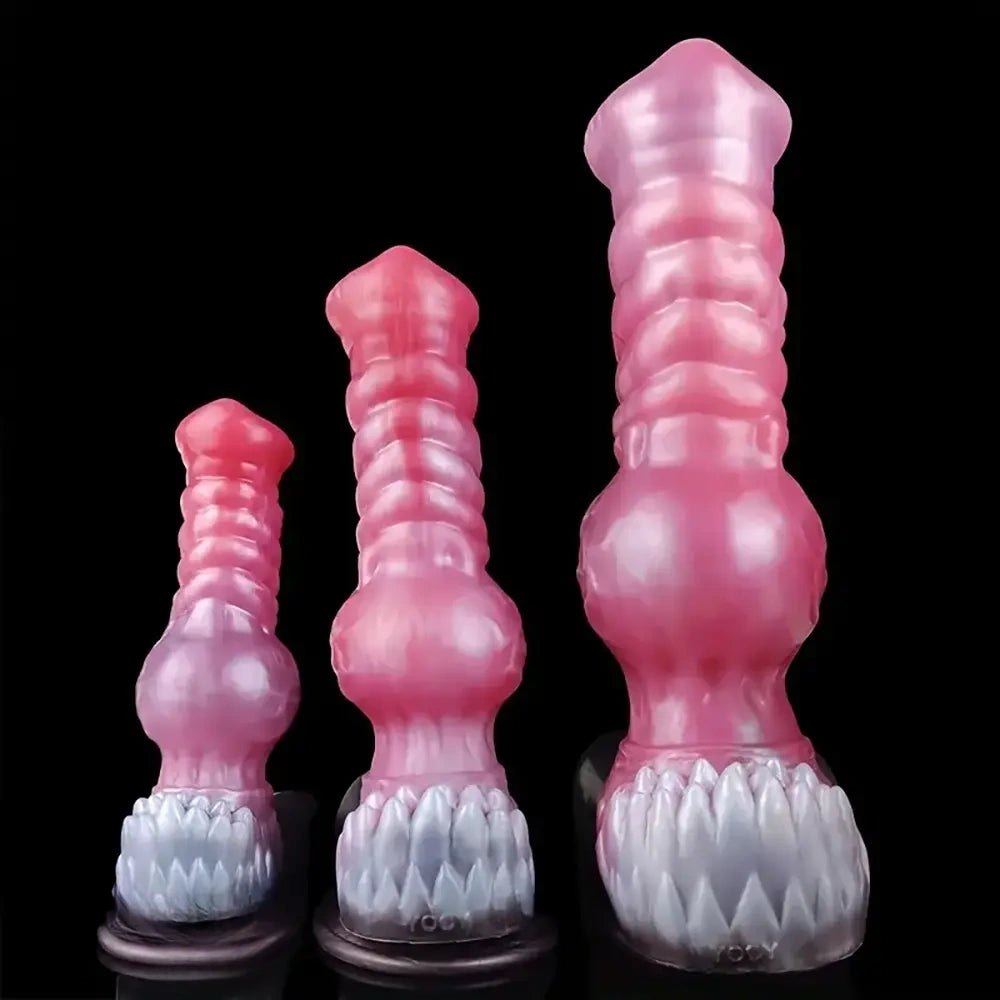 Colorful Knotted Horse Dildo - Knotted Animal Dildo