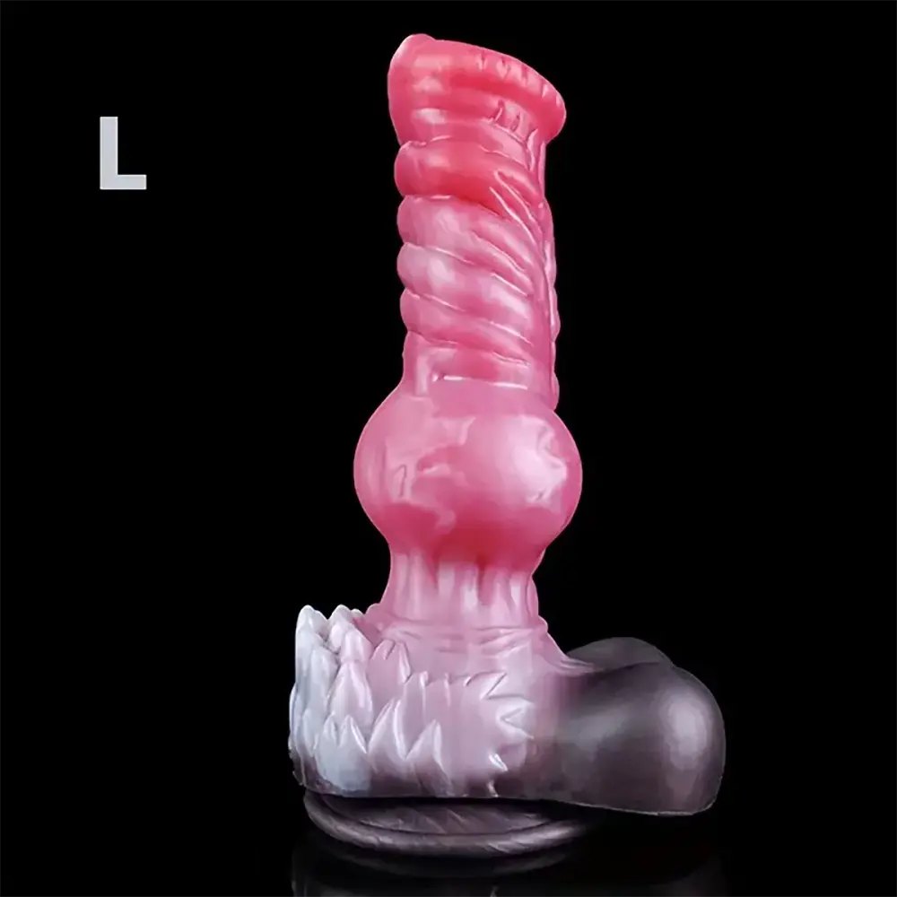 Colorful Knotted Horse Dildo - Knotted Animal Dildo