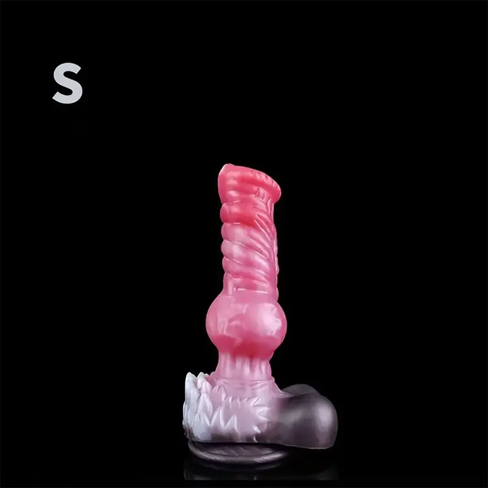 Colorful Knotted Horse Dildo - Knotted Animal Dildo