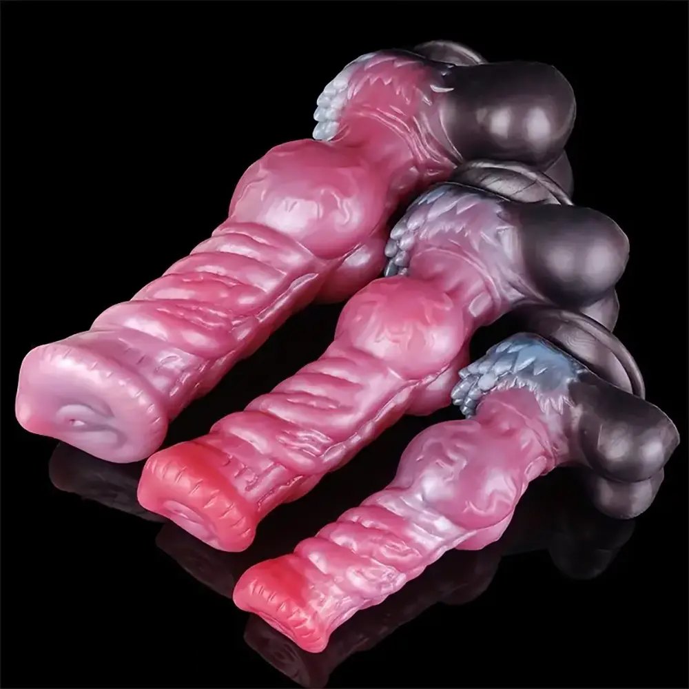 Colorful Knotted Horse Dildo - Knotted Animal Dildo