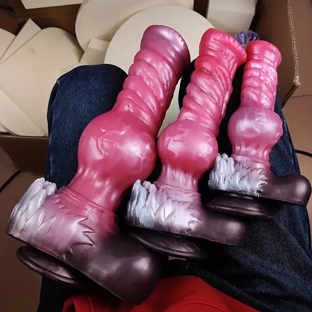 Colorful Knotted Horse Dildo - Knotted Animal Dildo