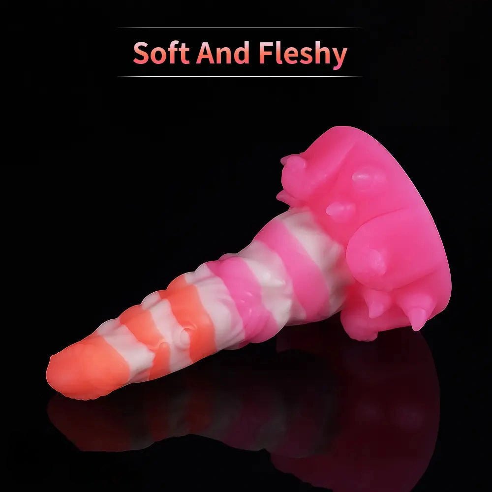 Colorful Ridged Fantasy Dildo Set - Fantasy Monster Dildo