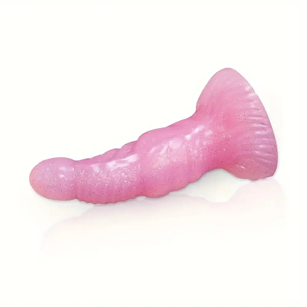 Confetti Pink G-Spot Dildo 7 in - Curved G-Spot Dildo