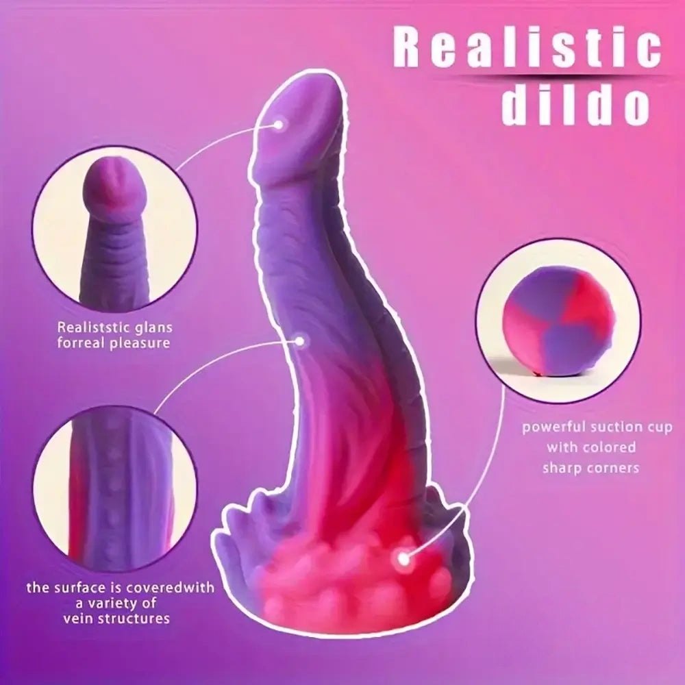 Coral Tentacle Fantasy Dildo - Silicone Dragon Dildo