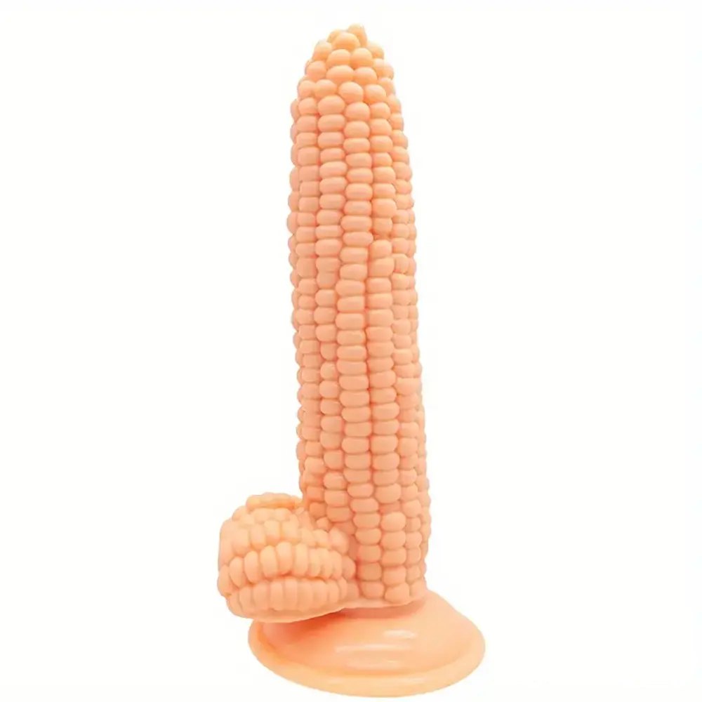 Corn-Shaped Fantasy Dildo - Novelty Silicone Dildo