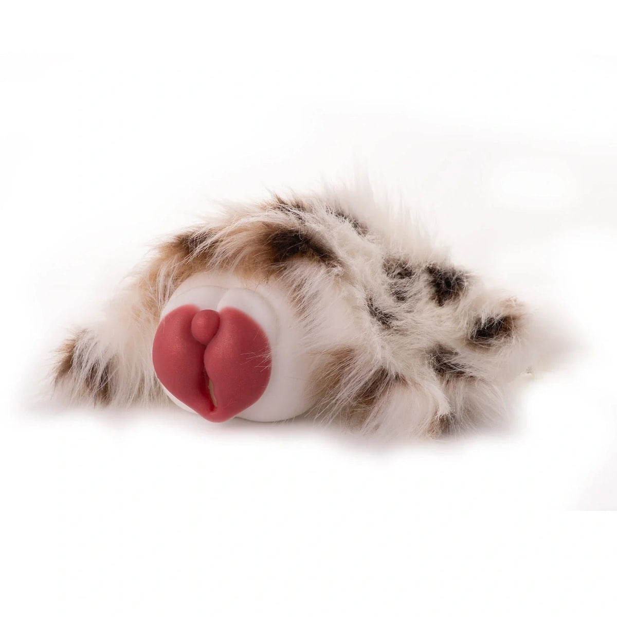 Cream Spotted Furry Masturbator - Soft Single Entry Stroker