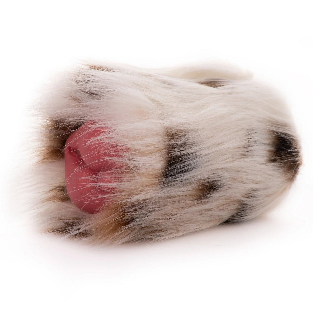 Cream Spotted Furry Masturbator - Soft Single Entry Stroker