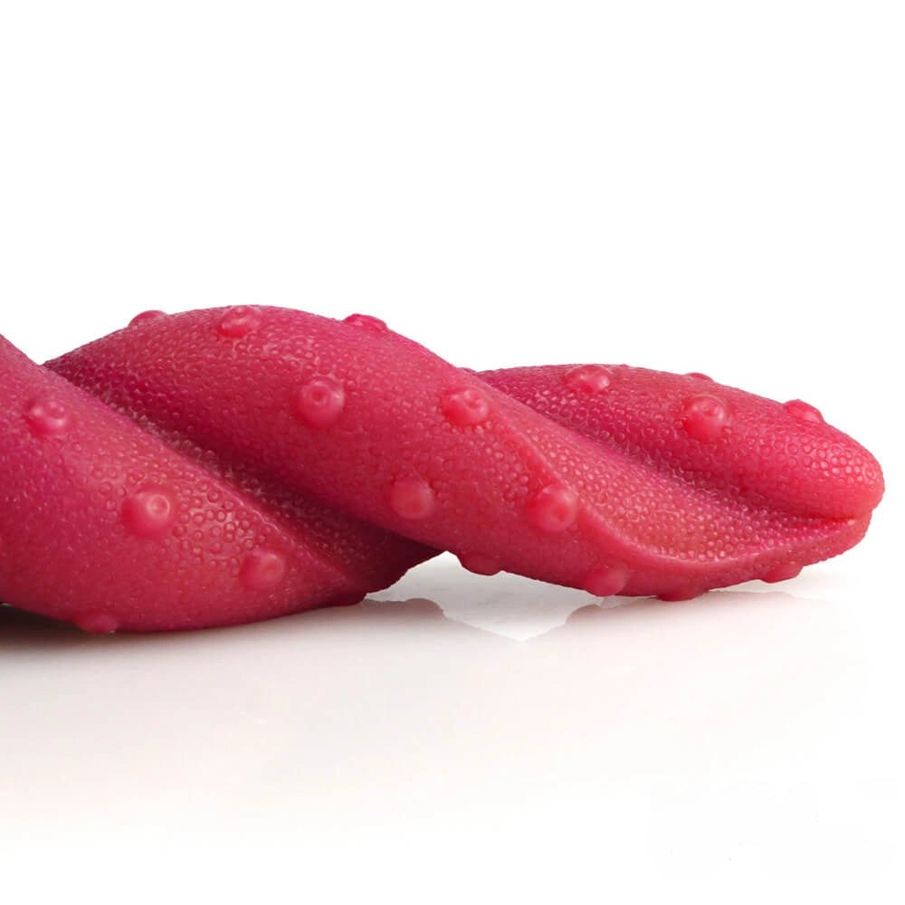 Crimson Twist Fantasy Dildo - Liquid Silicone Fantasy Dildo
