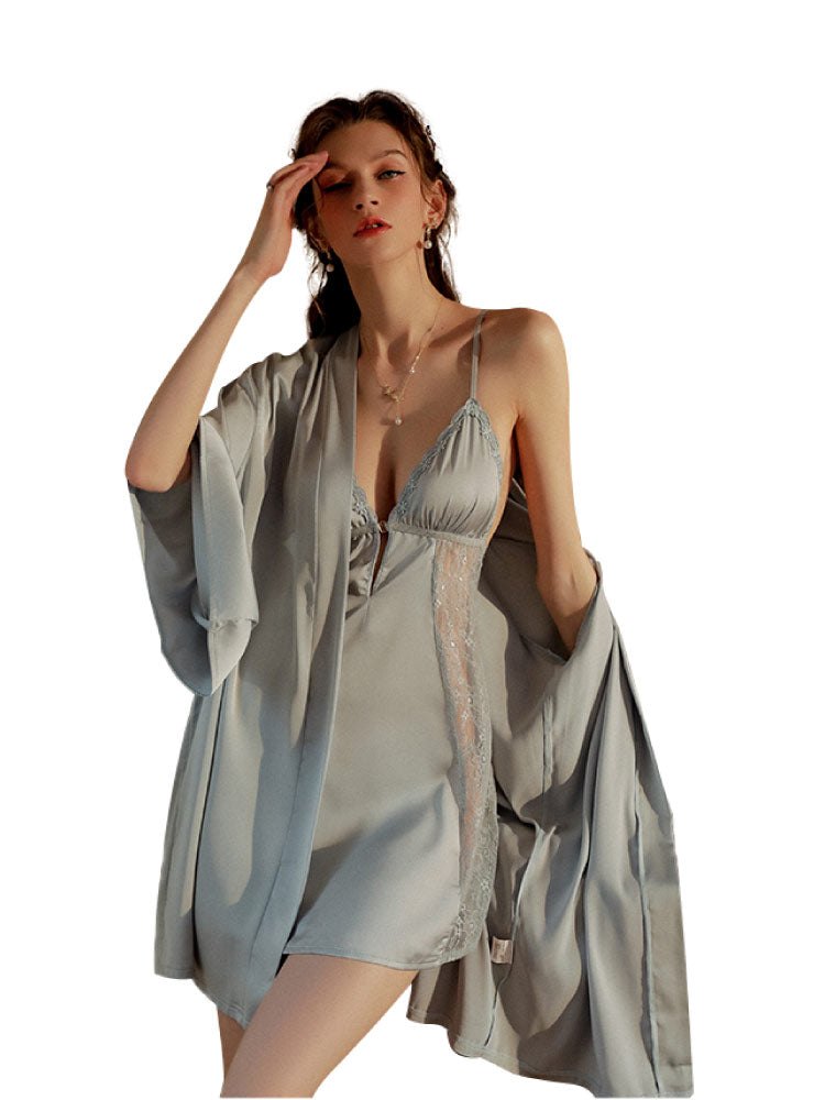 Cross Front Lace Nightgown - Sexy Sleepwear for Women