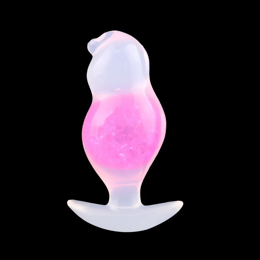 Crystal Ball Anal Plug 5 in - Colorful Silicone Butt Plug