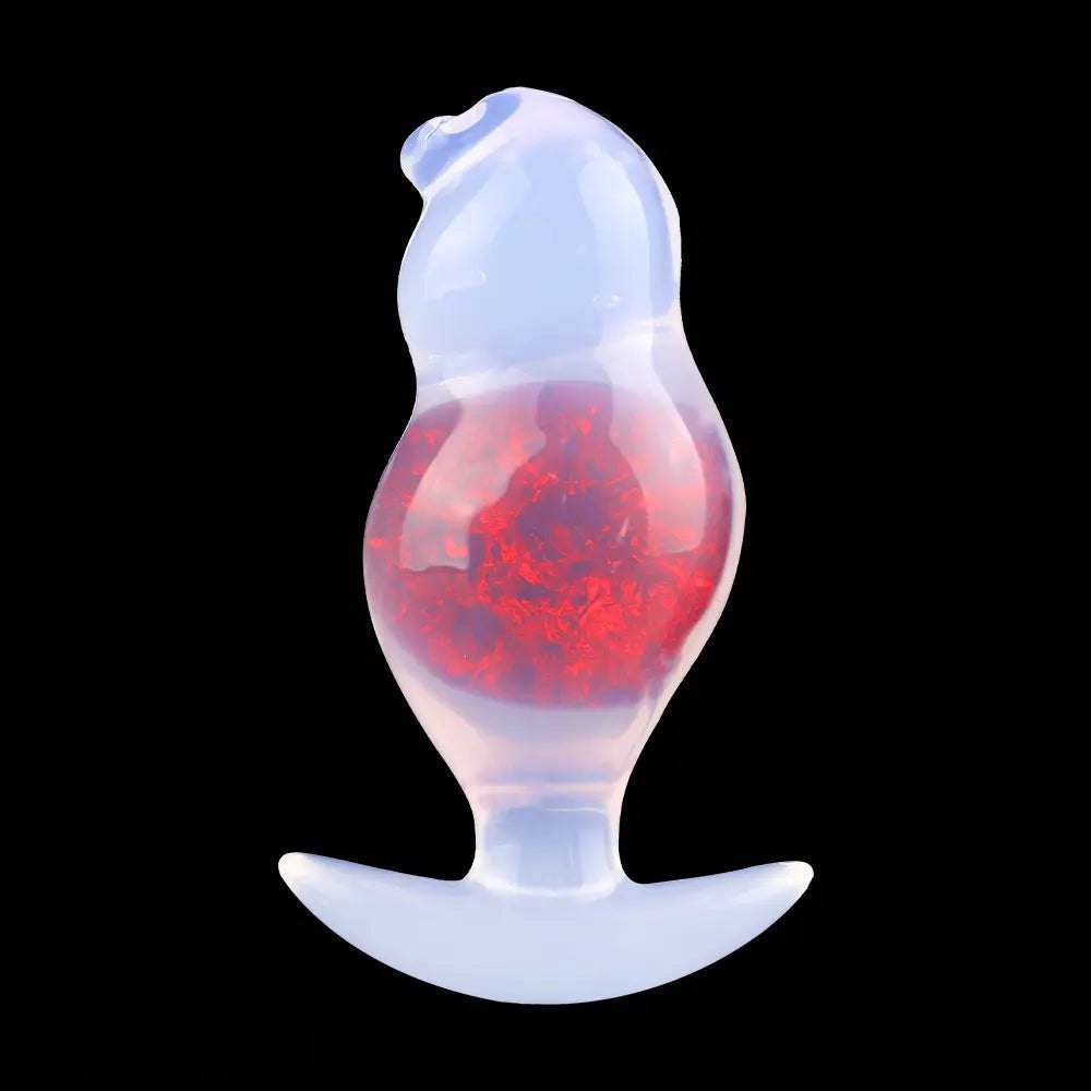 Crystal Ball Anal Plug 5 in - Colorful Silicone Butt Plug