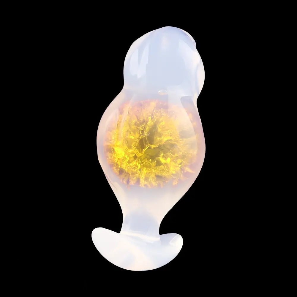 Crystal Ball Anal Plug 5 in - Colorful Silicone Butt Plug