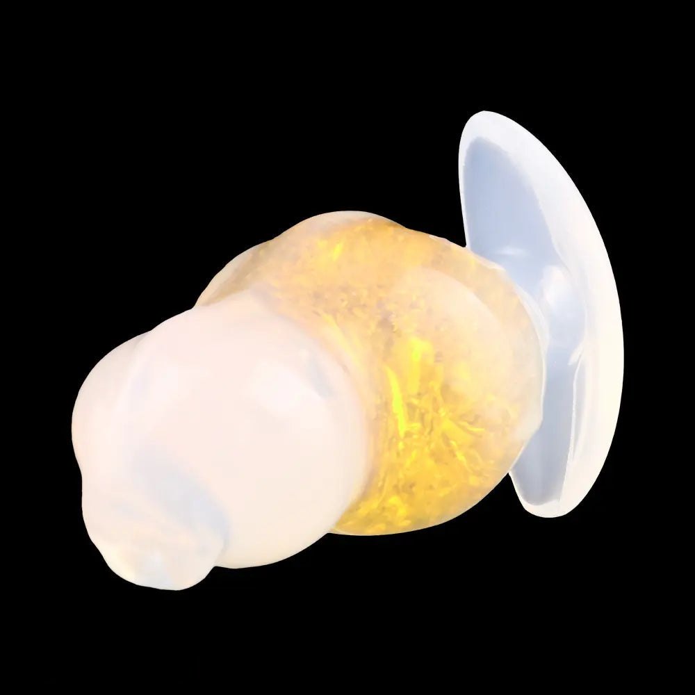 Crystal Ball Anal Plug 5 in - Colorful Silicone Butt Plug