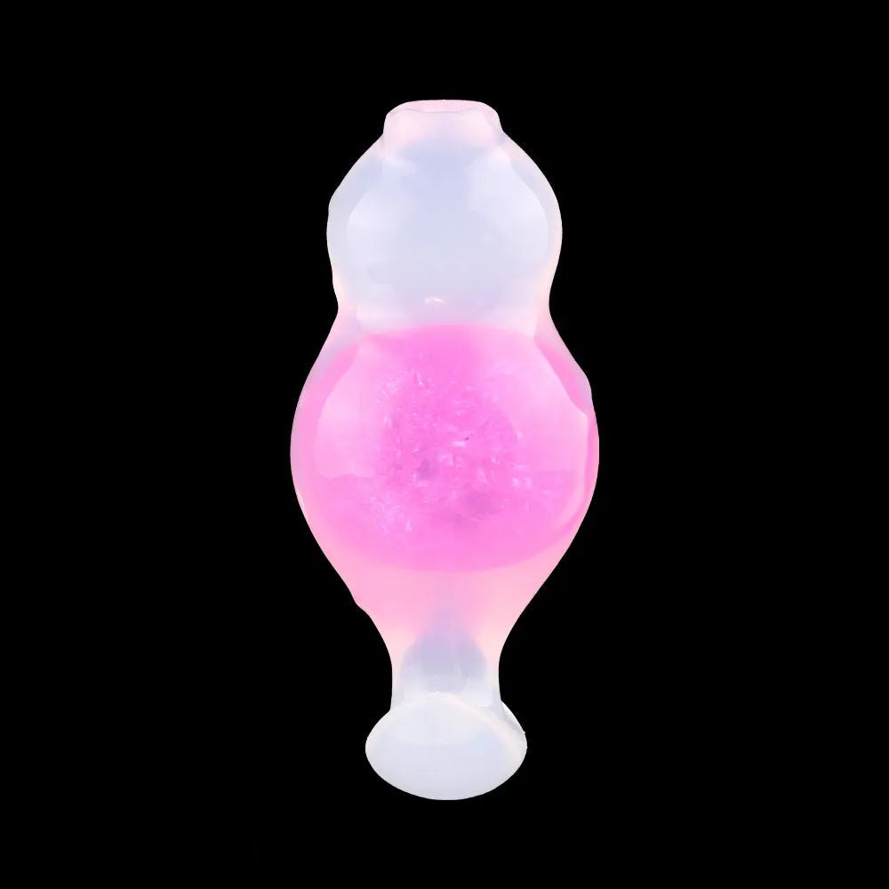 Crystal Ball Anal Plug 5 in - Colorful Silicone Butt Plug