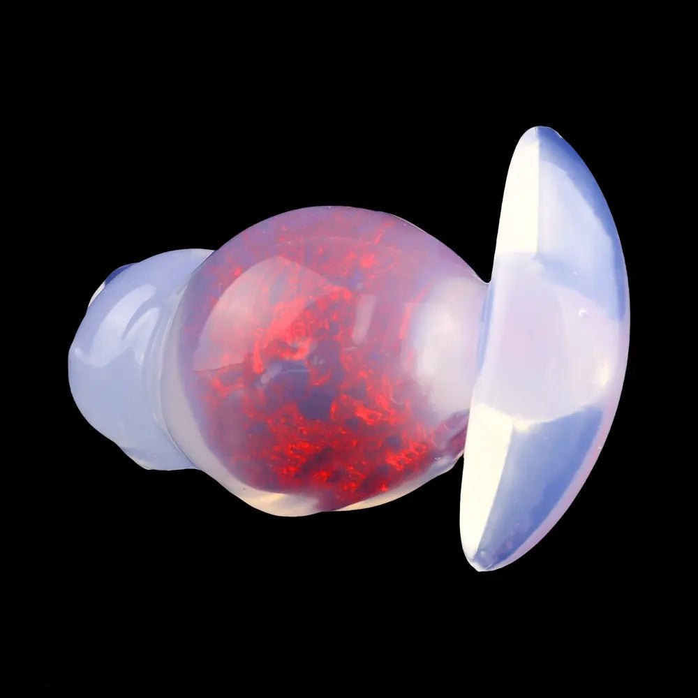 Crystal Ball Anal Plug 5 in - Colorful Silicone Butt Plug