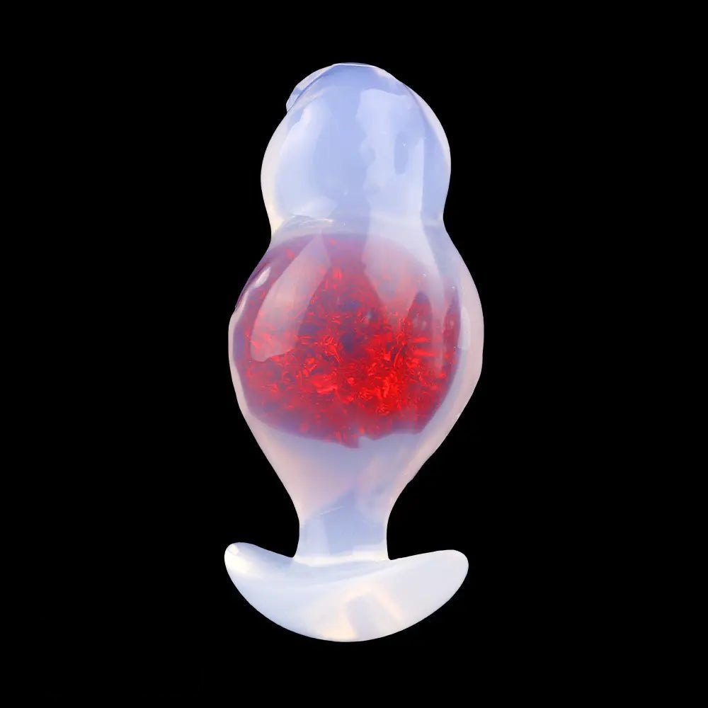 Crystal Ball Anal Plug 5 in - Colorful Silicone Butt Plug