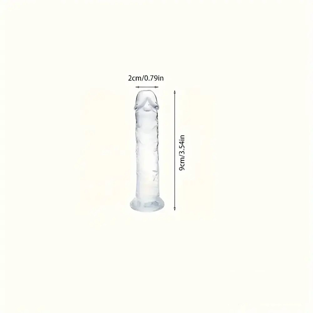 Crystal Clear Realistic Dildo - Clear TPE Realistic Dildo