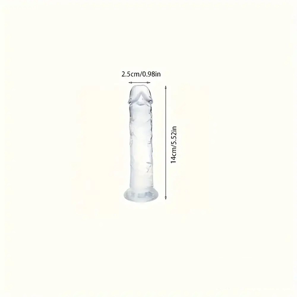 Crystal Clear Realistic Dildo - Clear TPE Realistic Dildo