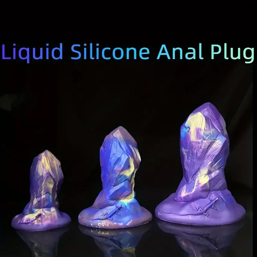 Crystal Facet Anal Plug - Faceted Silicone Butt Plug