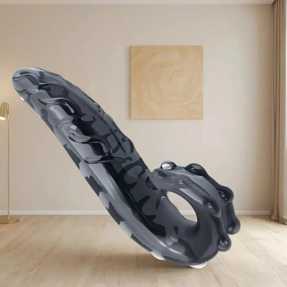 Crystal Glass Tentacle Dildo - Transparent Glass Sex Toy