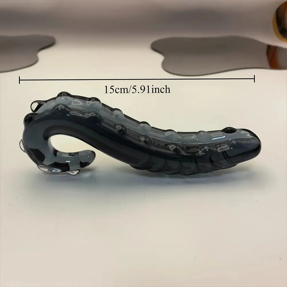 Crystal Glass Tentacle Dildo - Transparent Glass Sex Toy