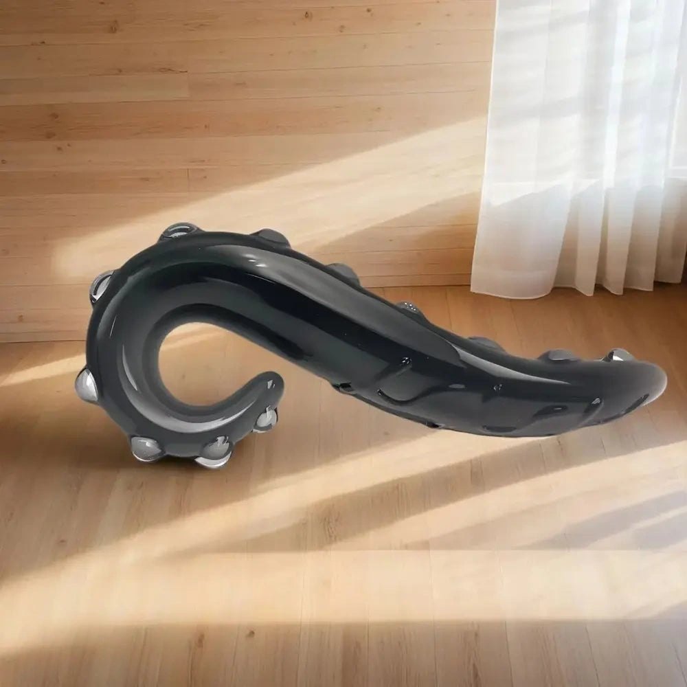 Crystal Glass Tentacle Dildo - Transparent Glass Sex Toy