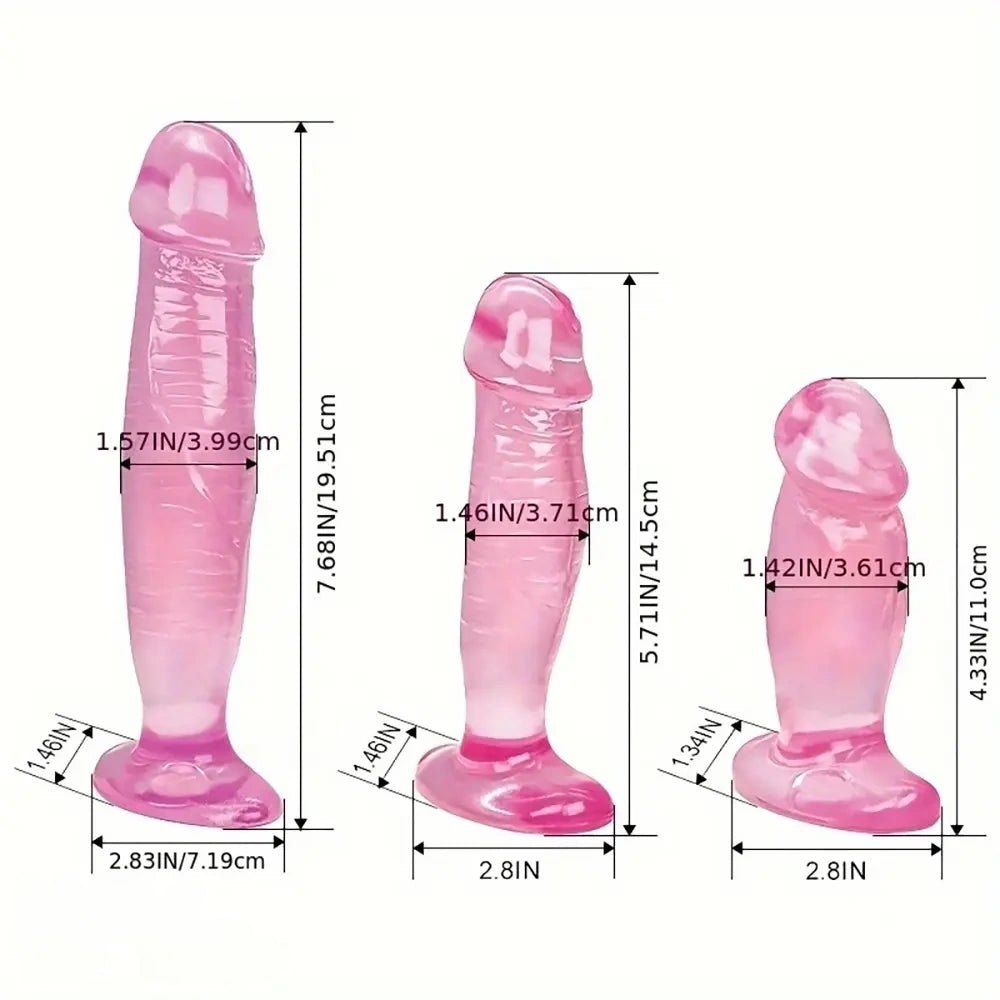 Crystal Jelly Mini Dildo - Small Slim Jelly Dildo