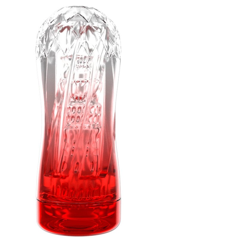 Crystal Textured Pocket Pussy - Vibrating Male Stroker